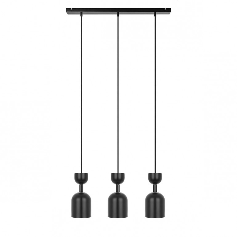SUPURU 3L lampada da soffitto tripla nera