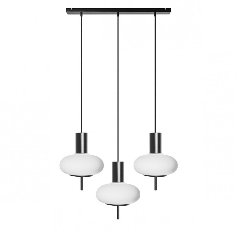 TORNI A 3L lampada da soffitto tripla nera