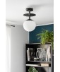 PLAAT B czarny plafon / lampa przysufitowa