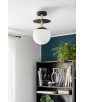 PLAAT B czarny plafon / lampa przysufitowa