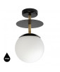 PLAAT B czarny plafon / lampa przysufitowa