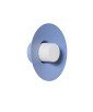 CAPONIO W A lampada da parete / applique blu