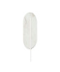 ROKKE STONE lampada da parete / applique bianca con dettaglio decorativo