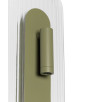 RIFLO W C lampada da parete / applique verde oliva con riflettore orientabile