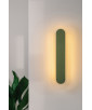 RIFLO W C lampada da parete / applique verde oliva con riflettore orientabile
