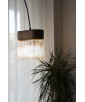 FLUMINA Una lampada a sospensione da soffitto in nero