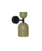 SUPURU lampada da parete / applique orientabile color oliva con tubo nero