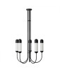 Lampadario nero FUNSUI B in taglia M