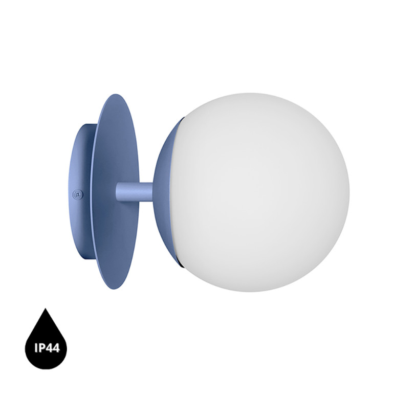 PLAAT C lampada da parete blu / applique IP44