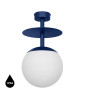 PLAAT B lampada da soffitto blu navy / plafond con tenuta IP44 aumentata