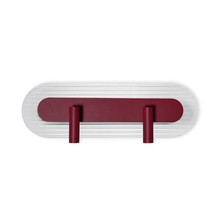 RIFLO W D lampada da parete / applique bordeaux con faretti orientabili