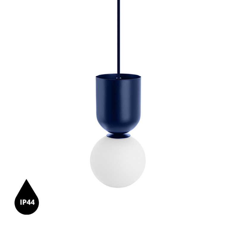 LUOTI lampada a sospensione da soffitto blu navy con tenuta IP44 aumentata