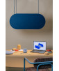 MALUMI A Acoustic: lampada a sospensione acustica da soffitto color bordeaux