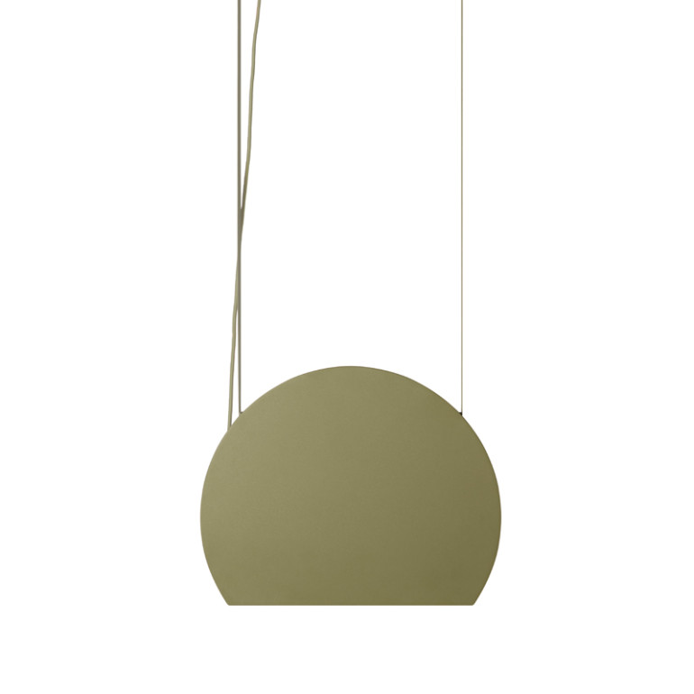 MALUMI B lampada a sospensione da soffitto color oliva