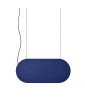 MALUMI A Acoustic: lampada a sospensione acustica da soffitto, color granata