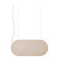 MALUMI A Acoustic: lampada a sospensione acustica da soffitto, color beige