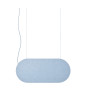 MALUMI A Acoustic: lampada a sospensione acustica da soffitto, blu
