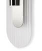 RIFLO W C Steel: applique in acciaio con riflettore orientabile e vetro trasparente