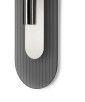 RIFLO W C Steel: applique in acciaio con riflettore orientabile e vetro trasparente