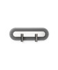 RIFLO W C Steel: applique in acciaio con riflettore orientabile e vetro trasparente