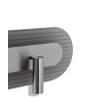 RIFLO W C Steel: applique in acciaio con riflettore orientabile e vetro trasparente